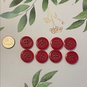 Gucci Set of Red Buttons